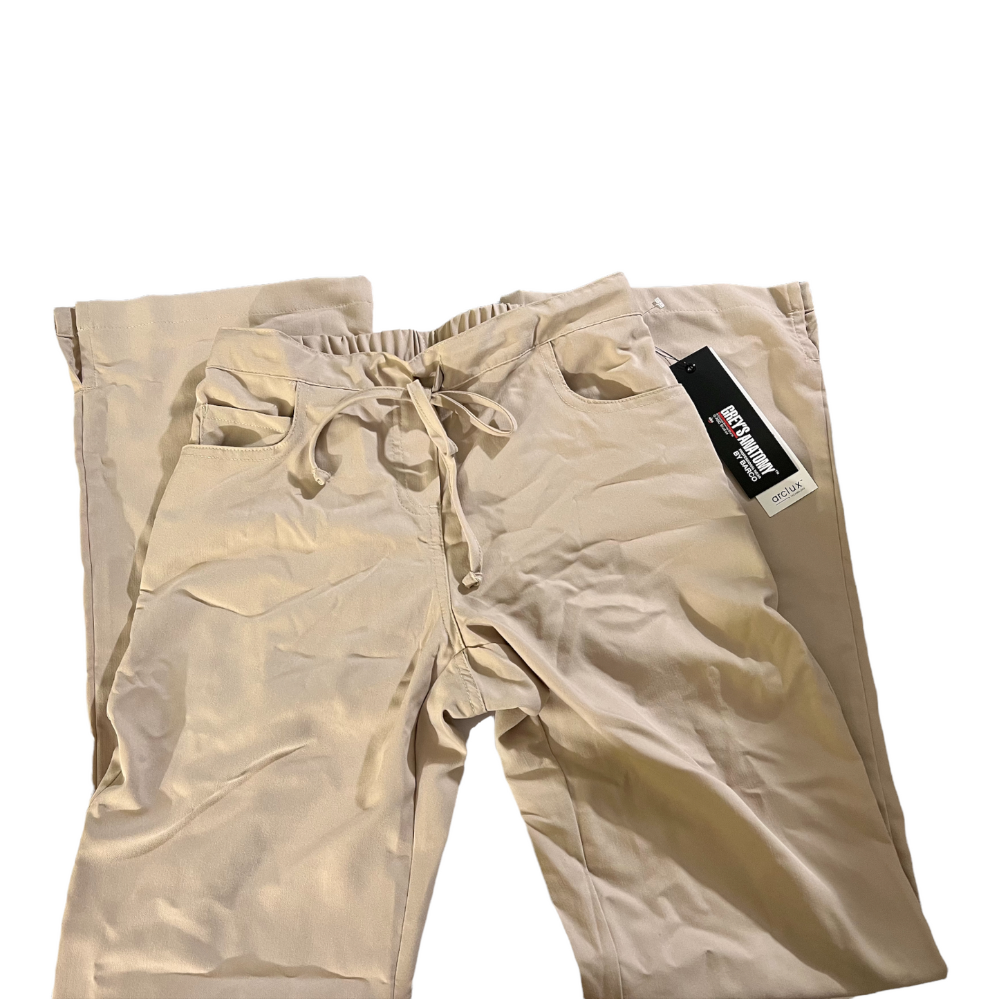 NEW Khaki Grey's Anatomy Scrubs w/Drawstring Closure