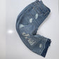 NEW, Justice High Rise Straight Ankle Blue Denim Jeans for Girls sz 7