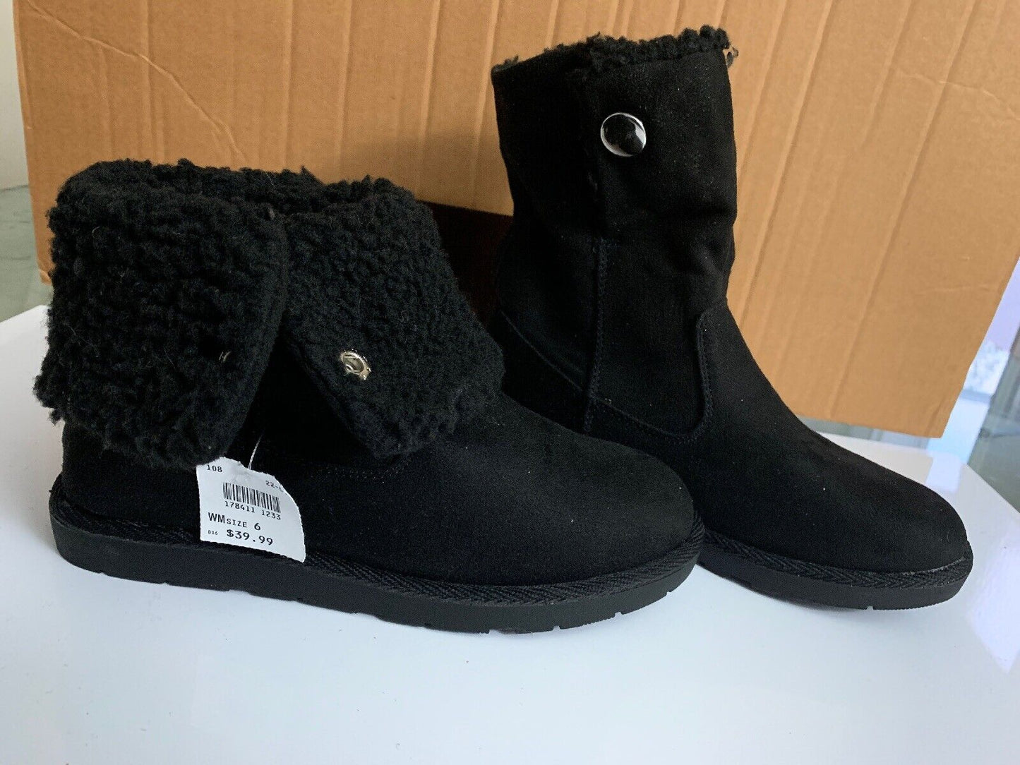 NEW Girls Airwalk Winter Boots Insulated Fur Women Size 6