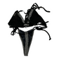 New Extreme Gear Black/Silver String Bikini Top/Thong Swim Set Sz: S