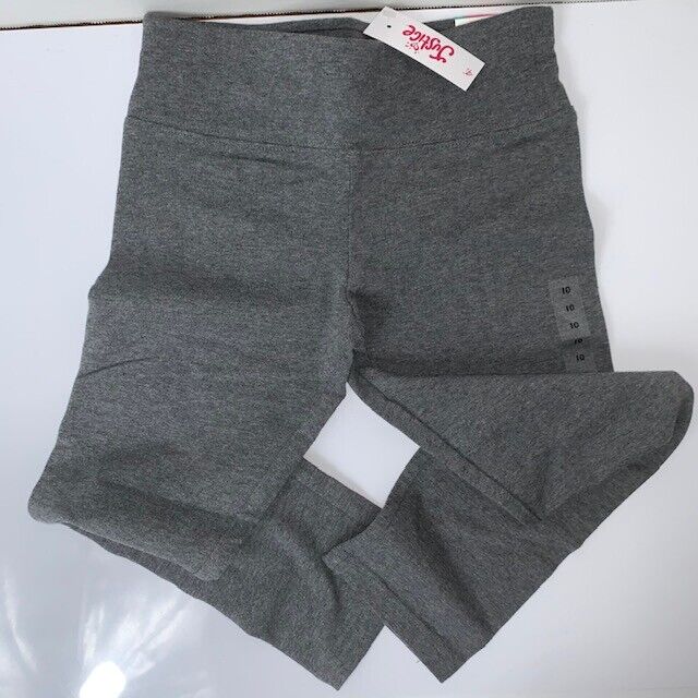 NEW Justice Leggings for Girls Grey Sz 7