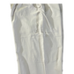 New White Crush Scrubs w/Drawstring Closure, Size: L