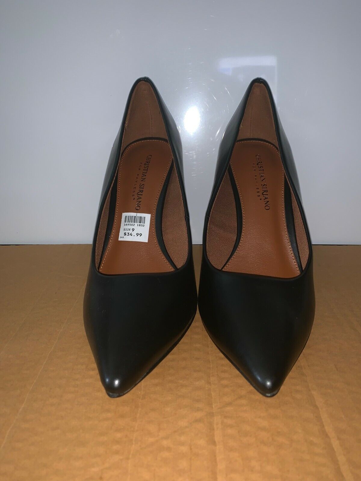 NEW Christian Siriano Black Sleek Heels, women's us 9