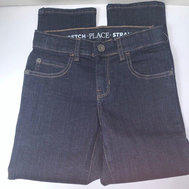 NEW Children's Place Jeans Dark Blue Sz 6 Straight Stretch