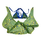 NEW Extreme Gear Blue/Green Swirl Cover, Bikini Top Set Swimwear Size Small