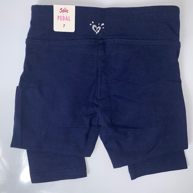 NEW Justice Leggings for Girls Blue Sz 8