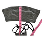 New Extreme Gear Black/Silver String Bralette Top/Thong Swim Set Sz: S