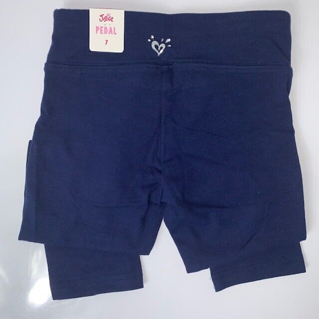 NEW Justice Leggings for Girls Blue Sz 7