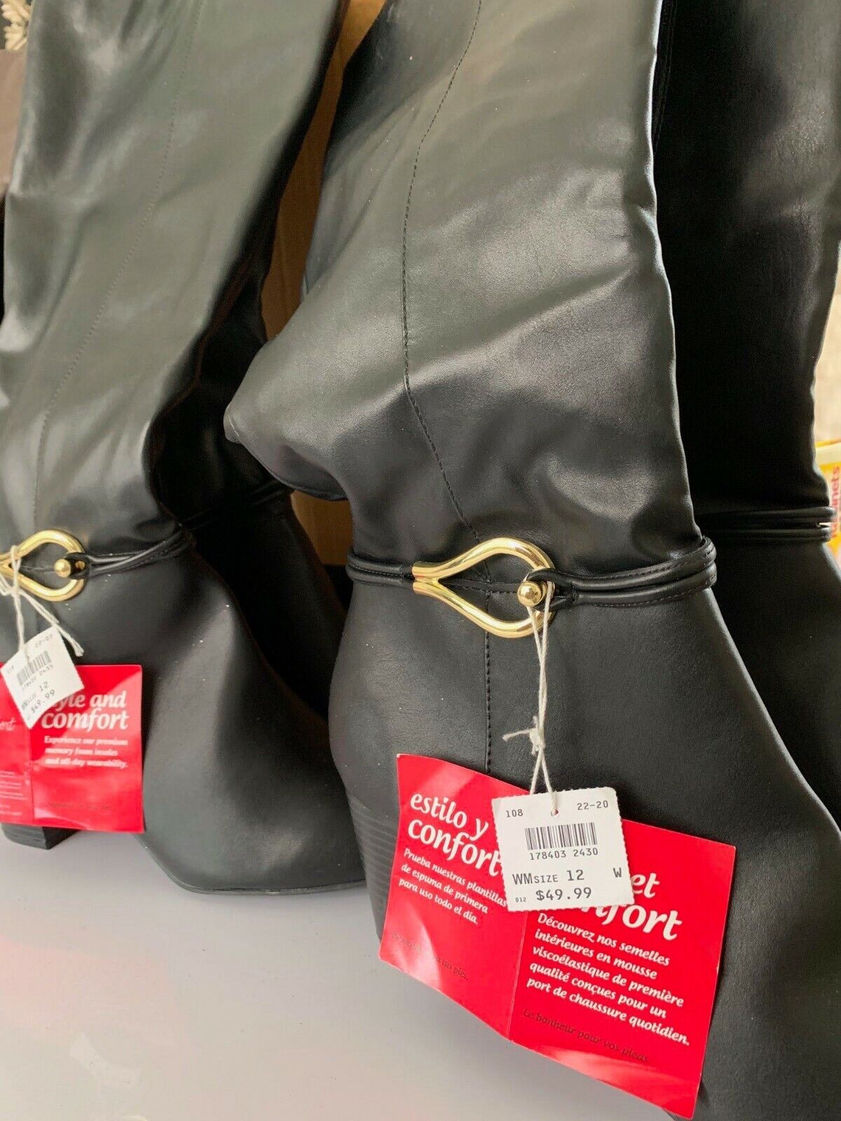 NEW DexFlex Brown Women's Stylish Boots Sz 12w