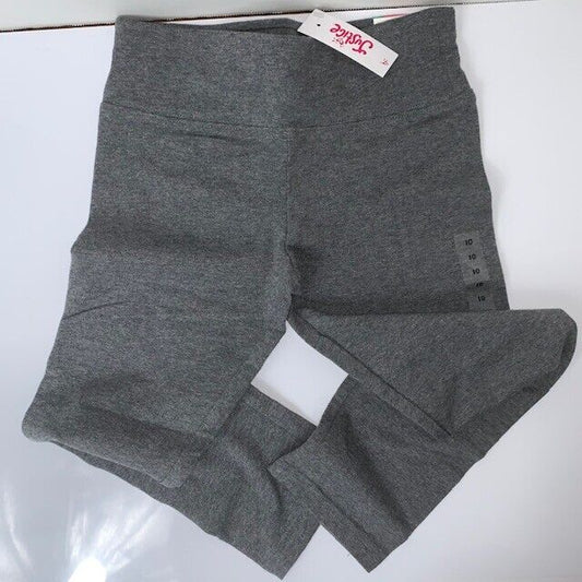 NEW Justice Leggings for Girls Grey Sz 10