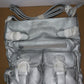 NEW Silver Multi Pockets Faux Leather Travel Shoulder Hand Bag