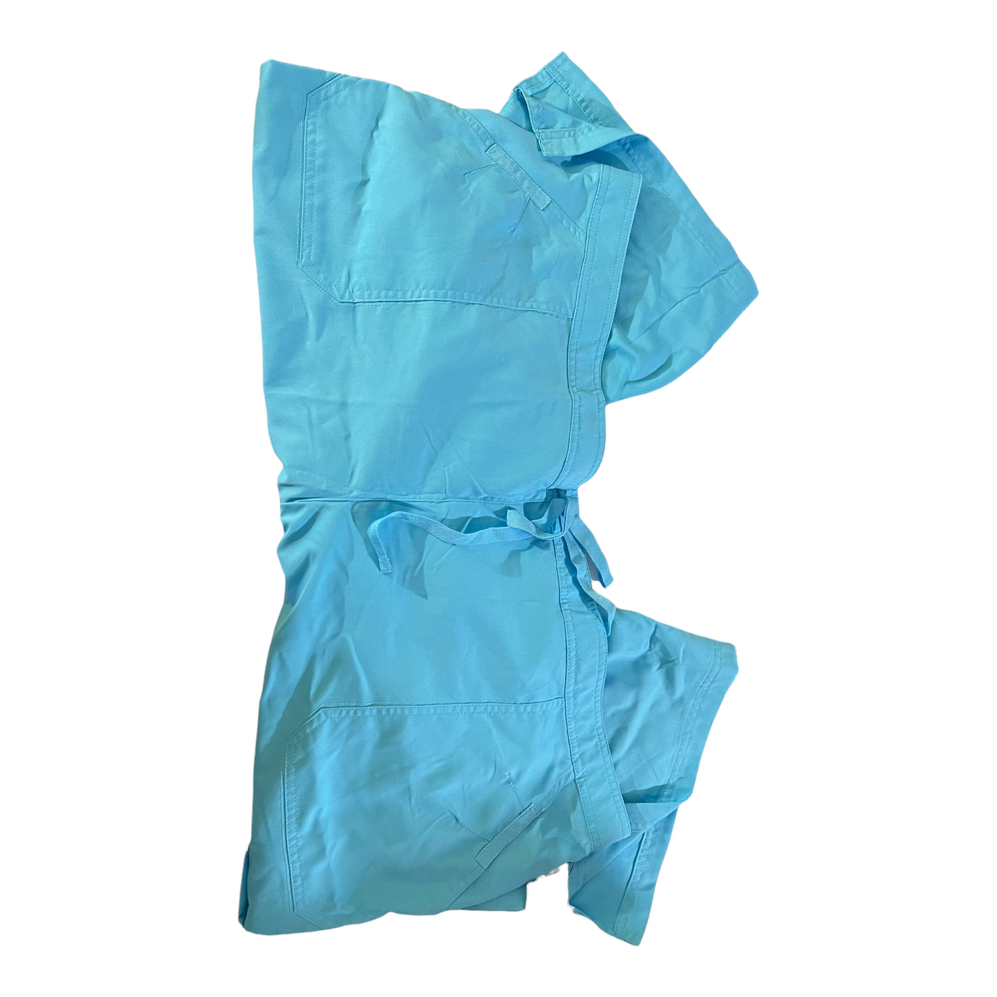 New Aqua Grey's Anatomy Scrubs Drawstring closure Fancy Pocket Size 4XL