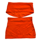 New Orange Fancy Breast Cover & Skirt set size S (Swim Wear)