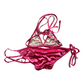 New Pink Swim Suit size S/M Adjustable (String Bikini Top SwimWear)