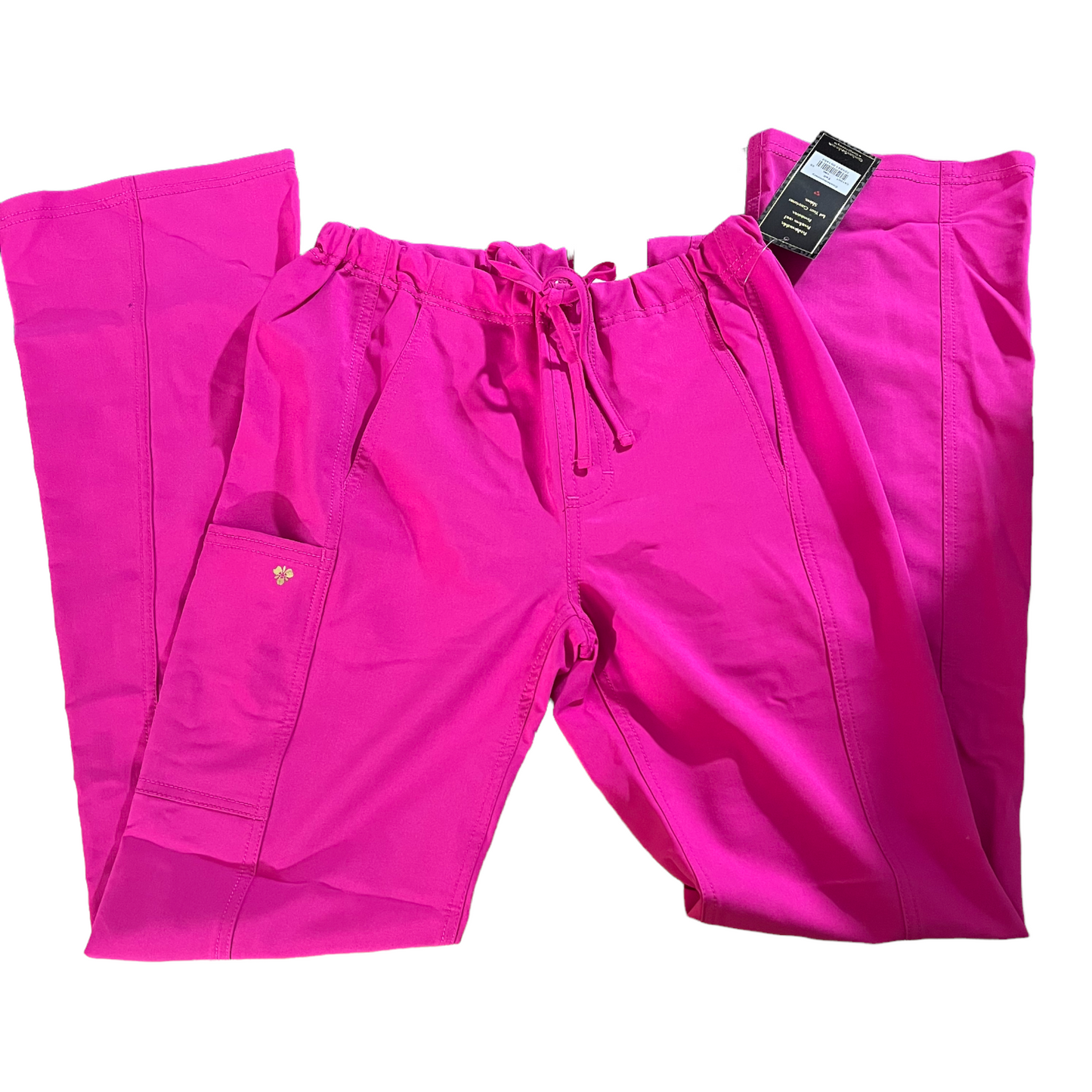 New Hot Pink Careisma Scrubs Drawstring Closure Size XS (Tall)