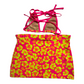 New Neon Pink/Yellow String Bikini Top with Skirt Swimsuit size XS (SwimWear)