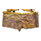 New Light Gold/Purple Lingerie Set size S 34c Bra & Lace Panty (Lingerie)